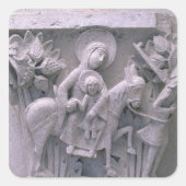 Vlucht naar Egypte Vierkante Sticker (Voorkant)