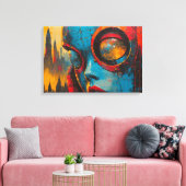 Vlucht naar Gisteren Canvas Afdruk (Insitu (Woonkamer))