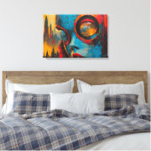 Vlucht naar Gisteren Canvas Afdruk (Insitu (Slaapkamer))