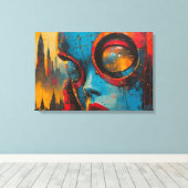 Vlucht naar Gisteren Canvas Afdruk (Insitu (Houten vloer))