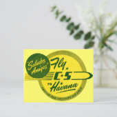  vlucht naar Havana Briefkaart (Staand voorkant)