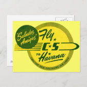  vlucht naar Havana Briefkaart (Voorkant / Achterkant)