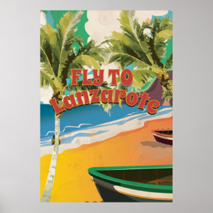  vlucht naar Lanzarote-reisposter Poster