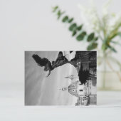 Vlucht naar Rome Uitnodiging Briefkaart (Staand voorkant)