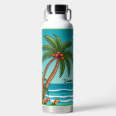 "Vlucht naar sereniteit" Waterfles (Voorkant)