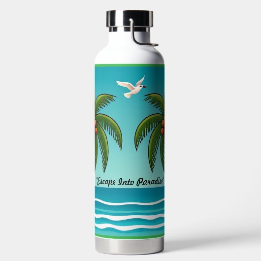 "Vlucht naar sereniteit" Waterfles (Links)