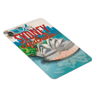  vlucht naar Sydney, Australische reisposter Magneet