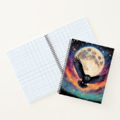 Vlucht onder een volle maan notitieboek (Binnen)