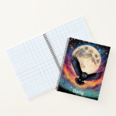 Vlucht onder een volle maan notitieboek (Binnen)