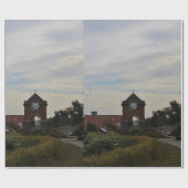 Vlucht over de Klokketoren Cadeaupapier (Vlak)