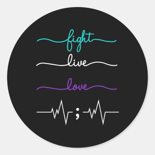 VLUCHT RONDE STICKER (Voorkant)