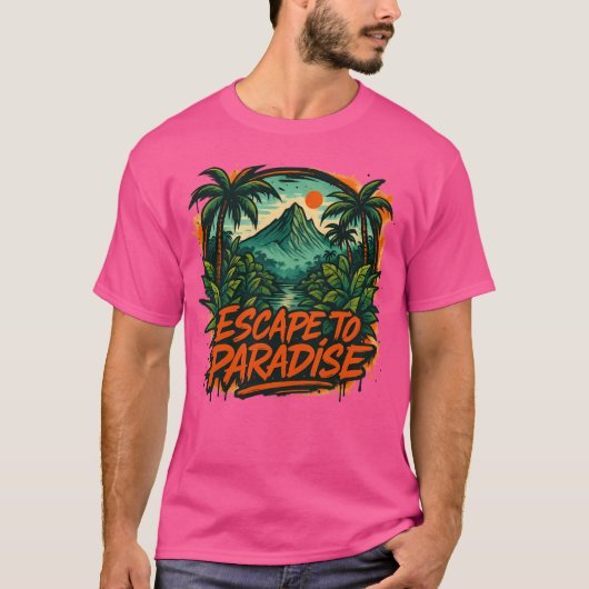Vlucht tot paradijs t-shirt (Voorkant)