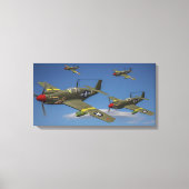 Vlucht van A-36 Apache duikbommenwerpers Canvas Afdruk (Voorkant)