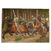 Vlucht van Charles de Stoute te paard Groot Cadeauzakje (Achterkant)