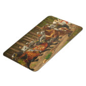 Vlucht van Charles de Stoute te paard Magneet (Linkerzijde)