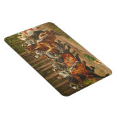 Vlucht van Charles de Stoute te paard Magneet (Rechterzijde)