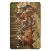 Vlucht van Charles de Stoute te paard Magneet (Verticaal)