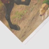 Vlucht van Charles de Stoute te paard Tissuepapier (Detail)