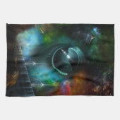 Vlucht van de Corbius Fractal Art Kitchen Towel Theedoek (Horizontaal)