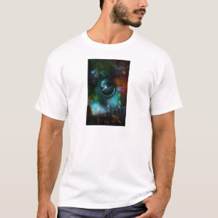 Vlucht van de Corbius Fractal Art T-shirt