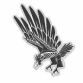 Vlucht van de Eagle Noir Sticker (Voorkant)