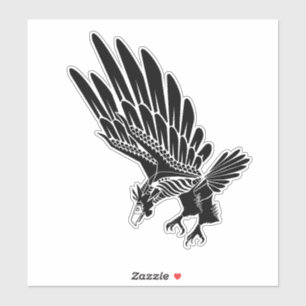 Vlucht van de Eagle Noir Sticker