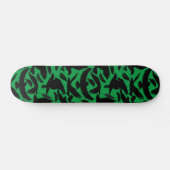 Vlucht van de Eagles zwart.w Groen BG Persoonlijk Skateboard (Horizontaal)