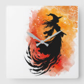 Vlucht van de Ember Shadow-No-tekst Vierkante Klok (Voorkant)