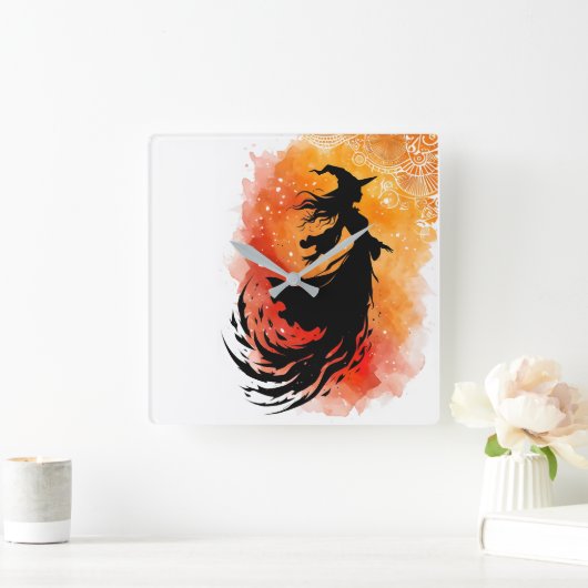 Vlucht van de Ember Shadow-No-tekst Vierkante Klok (Huis)