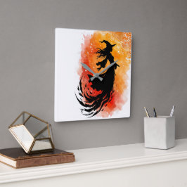 Vlucht van de Ember Shadow-No-tekst Vierkante Klok