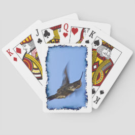 Vlucht van de Hummingbird White Edge Pokerkaarten