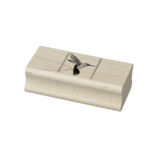 Vlucht van de kolibrie rubberstempel