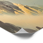 vlucht van de Merlin Falcon Poster (Hoek)