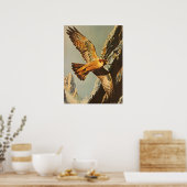 vlucht van de Merlin Falcon Poster (Keuken)