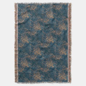 Vlucht van de pauw abstracte patroonworp deken (Voorkant Verticaal)