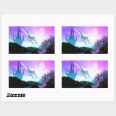 Vlucht van de Pegasus Rechthoekige Sticker (Vel)