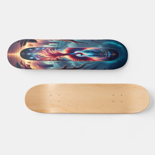 "Vlucht van de Phoenix: betoverde schemering Persoonlijk Skateboard (Horizontaal)