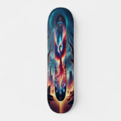 "Vlucht van de Phoenix: betoverde schemering Persoonlijk Skateboard (Voorkant)