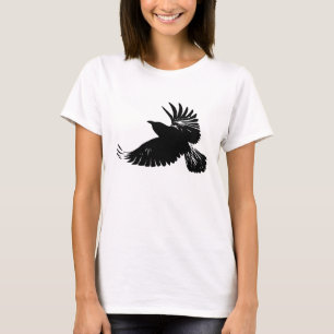 Vlucht van de Raven - wilde kraai - mooie vleugels T-shirt