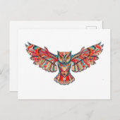 Vlucht van de uil briefkaart (Voorkant / Achterkant)