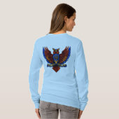 "Vlucht van de vrijheid: Birds Design T-shirt" T-shirt (Achterkant volledig)