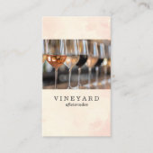 Vlucht van de wijnen van de variëteit in het glas visitekaartje (Voorkant)