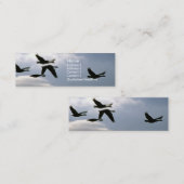 Vlucht van de wilde ganzen | nr. 2 mini visitekaartje (Voorkant / Achterkant)