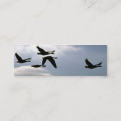 Vlucht van de wilde ganzen | nr. 2 mini visitekaartje (Achterkant)