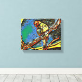 Vlucht van dromen: vogels in beweging canvas afdruk (Insitu (Houten vloer))