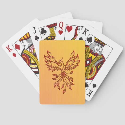 Vlucht van een Feniks Pokerkaarten (Achterkant)