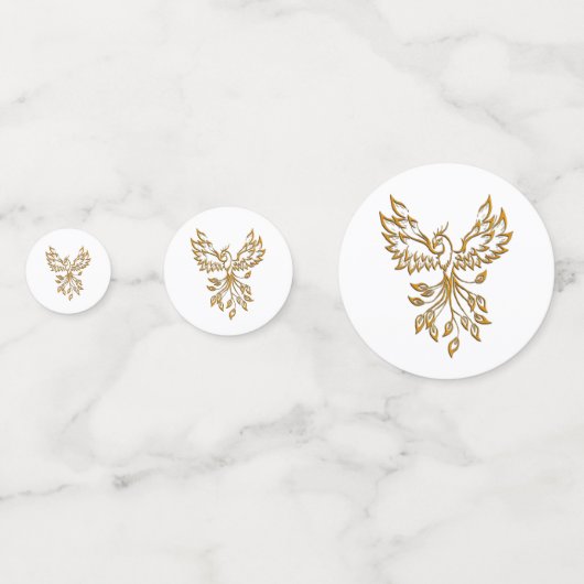 Vlucht van een Phoenix op persoonlijke titel Confetti (Achterkanten)