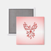 Vlucht van een Phoenix Red Magneet (Voorkant / Achterkant)