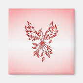 Vlucht van een Phoenix Red Magneet (Voorkant)