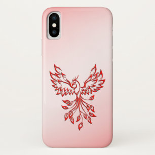 Vlucht van een Phoenix Red op roze Case-Mate iPhone Case